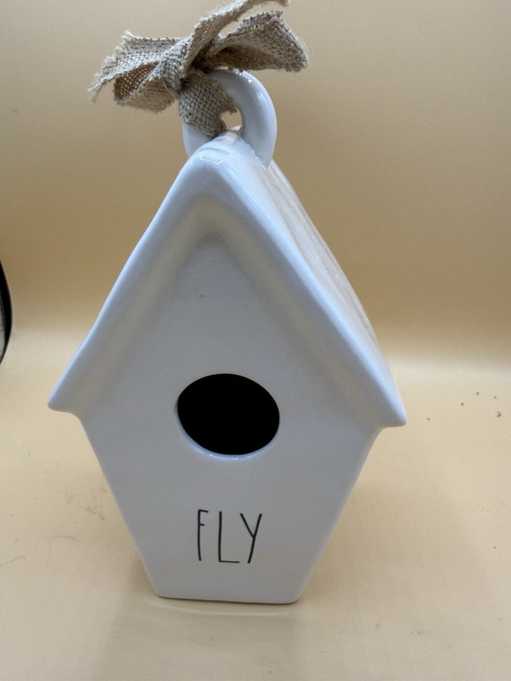 Rae Dunn FLY Birdhouse Vase Ceramic Bird House Decor Artisan Collection